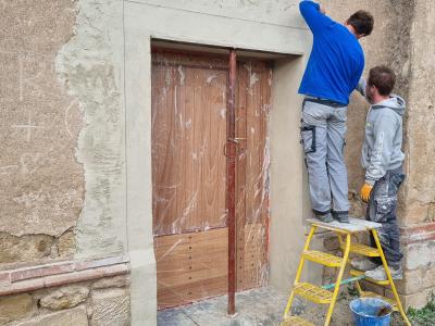 r&eacute;alisation linteau fausse pierre
